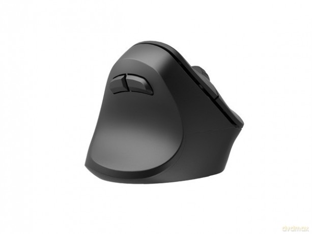 Mysz bezprzewodowa wertykalna Crake 2 2400 DPI Bluetooth 5.2 + 2.4GHz dla leworęcznych Czarna