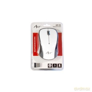 Mysz bezprzewodowo-optyczna USB AM-92C biała