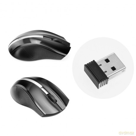 Mysz bezprzewodowo-optyczna USB AM-97A czarna