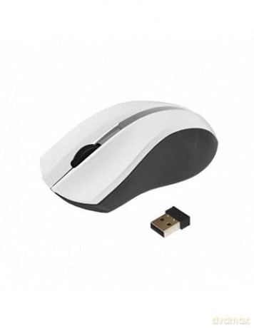 Mysz bezprzewodowo-optyczna USB AM-97B biała
