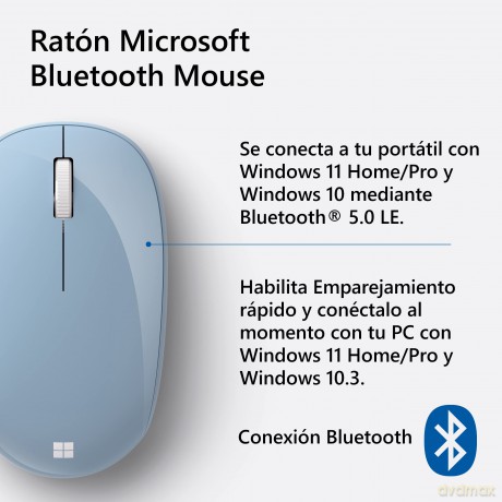 Mysz Bluetooth Pastel Blue RJN-00015