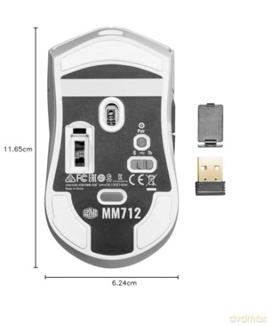 Mysz dla graczy MM712 19000 DPI RGB Biała