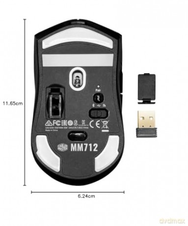 Mysz dla graczy MM712 19000 DPI RGB Czarna