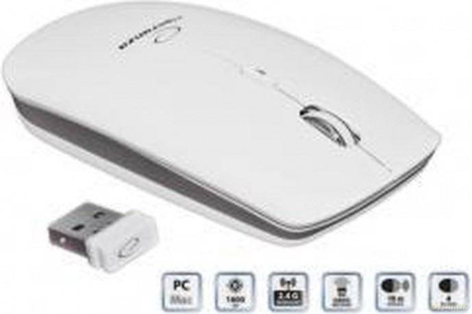 MYSZ EM120W MAC-STYLE BEZPRZEWODOWA 2,4GHZ