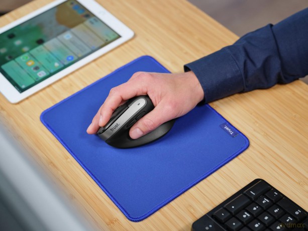 Mysz ergonomiczna BAYO+ Bezprzewodowa Czarna