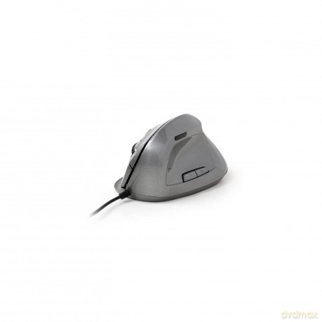 Mysz ergonomiczna optyczna 6-przyciskowa szara