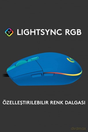 Mysz G102 Lightsync Gaming Blue