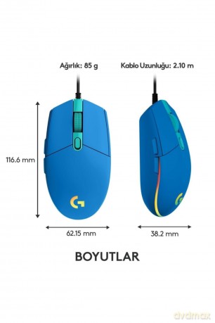 Mysz G102 Lightsync Gaming Blue