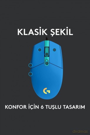 Mysz G102 Lightsync Gaming Blue