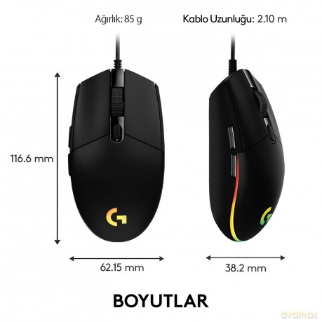 Mysz G102 Lightsync Gaming Mouse czarna