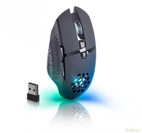 Mysz gamingowa bezprzewodowa GLORY GM-514 7P RGB 1200/2400/3200 DPI Czarna