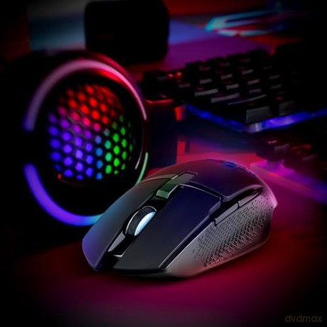Mysz gamingowa bezprzewodowa GLORY GM-514 7P RGB 1200/2400/3200 DPI Czarna