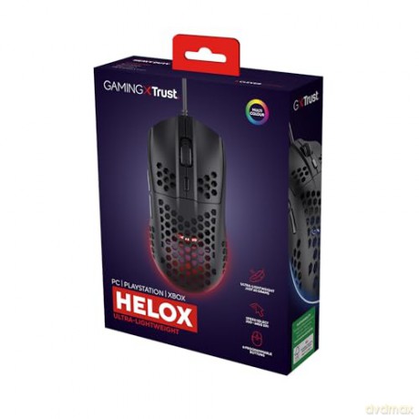 Mysz gamingowa czarna lekka GXT928 HELOX