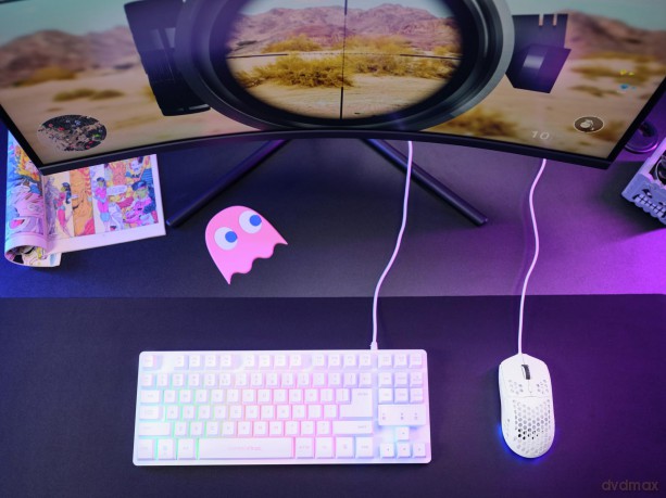 Mysz gamingowa lekka biała GXT928W HELOX