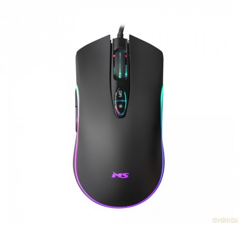 Mysz gamingowa przewodowa Nemesis C365 6400 DPI 7P RGB LED programowalne przyciski czarna