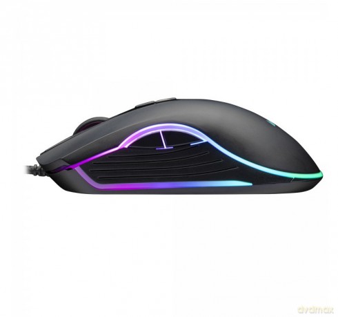 Mysz gamingowa przewodowa Nemesis C365 6400 DPI 7P RGB LED programowalne przyciski czarna