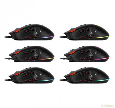 Mysz gamingowa przewodowa Oversider GM-917 12000 dpi 12P