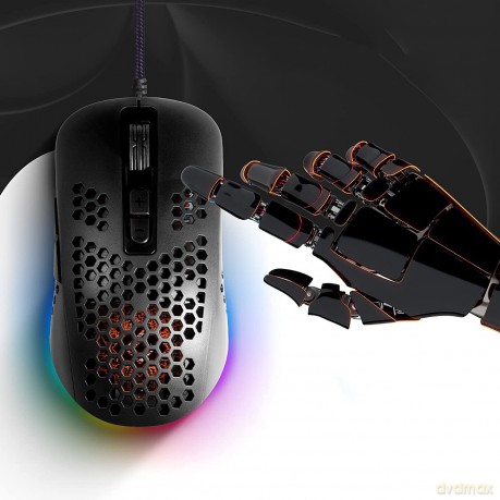 Mysz gamingowa przewodowa SHEPARD GM-620L 12800 dpi 7P RGB