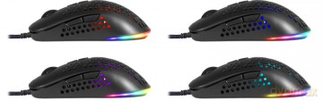 Mysz gamingowa przewodowa SHEPARD GM-620L 12800 dpi 7P RGB