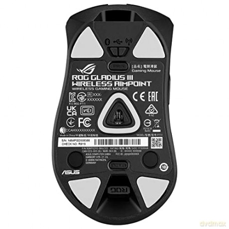 Mysz ROG Gladius III AmPoint 36K DPI/RF/BT/Bezprzewodowa/Czarna 90MP02Y0-BMUA01