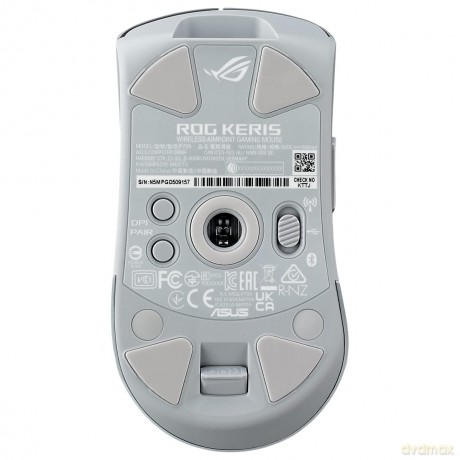 Mysz gamingowa ROG Keris Wireless AimPoint White RF/BT/USB Podkładka pod mysz ROG Hone Ace XXL 40x90x0.3cm BLACK Podkładka pod mysz ROG Hone Ace Aim Lab Edition 508 x 420 x 3 mm Black Podkładka pod mysz ROG Balteus QI AURA gamingPodkładka pod mysz ROG