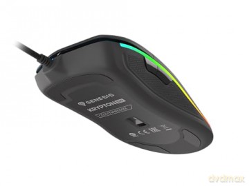 Mysz Genesis Krypton 510 8000 DPI podświetlenie RGB dla graczy Czarna