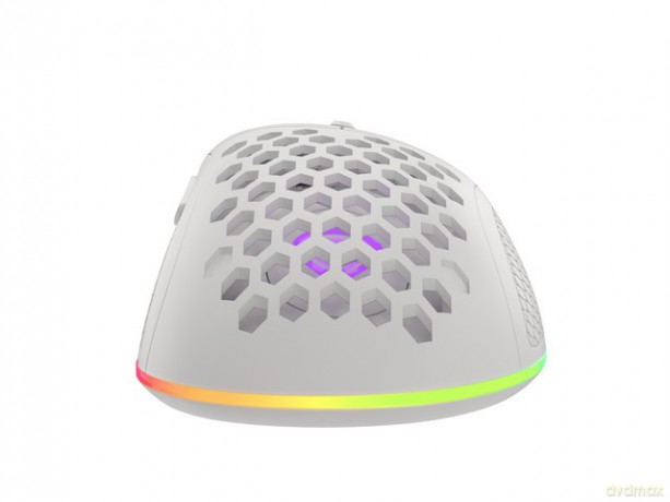 Mysz Krypton 555 8000DPI podświetlenie RGB Biała