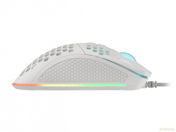 Mysz Krypton 555 8000DPI podświetlenie RGB Biała