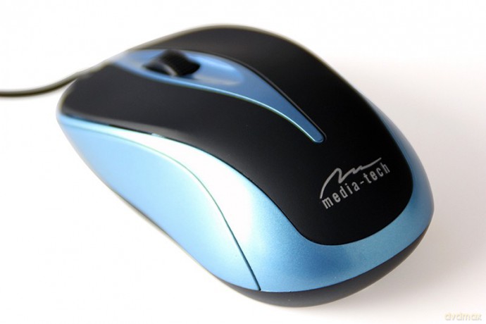 Mysz optyczna 800dpi czarno-niebieska MT1091B