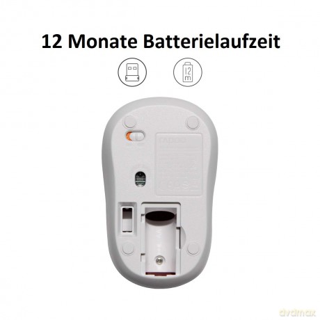 Mysz optyczna Bezprzewodowa M10PLUS Biała