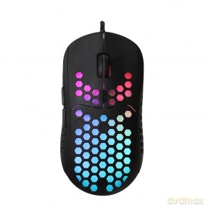 Mysz optyczna dla graczy 6400DPI USB RGB AM-99 Utralekka
