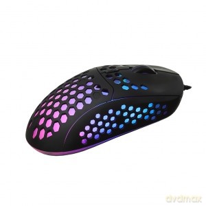Mysz optyczna dla graczy 6400DPI USB RGB AM-99 Utralekka