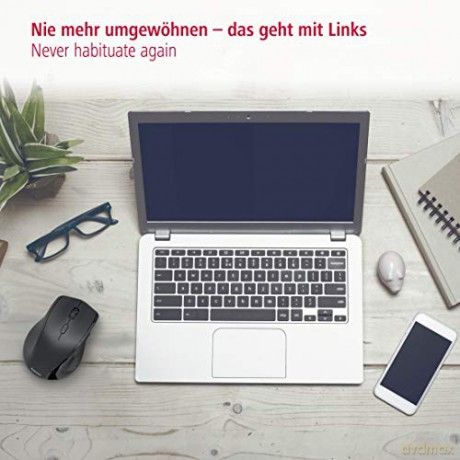 Mysz optyczna dla leworęcznych Riano Czarna