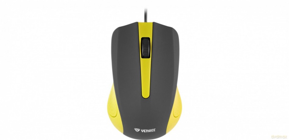 Mysz przewodowa 3 przyciski, gumowana powierzchnia