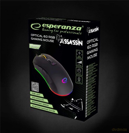 Mysz przewodowa dla graczy 6d opt. usb mx601 assassin