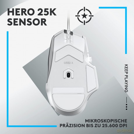 Mysz przewodowa G502 X 910-006146 biała