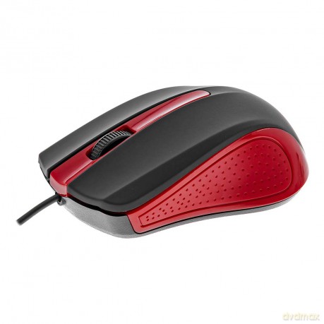 Mysz przewodowa USB 3 przyciski, gumowana powierzchnia