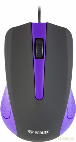 Mysz przewodowa USB, 3 przyciski, gumowana powierzchnia