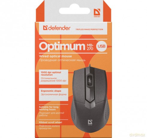 Mysz przewodowa, optyczna, OPTIMUM MB-270