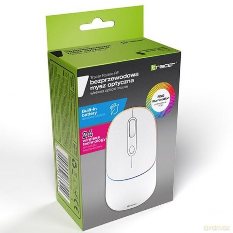 Mysz RATERO RF 2.4 Ghz white