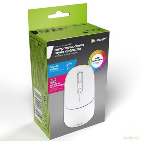 Mysz RATERO RF 2.4 Ghz white