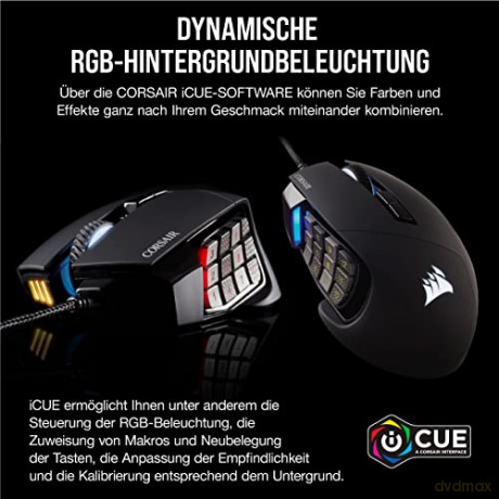 Mysz Scimitar Elite RGB 18000 DPI Black