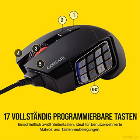 Mysz Scimitar Elite RGB 18000 DPI Black