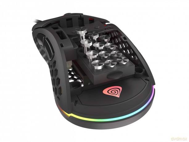 Mysz Xenon 800 lekka 16000 DPI podświetlenie RGB dla graczy lekka Czarna