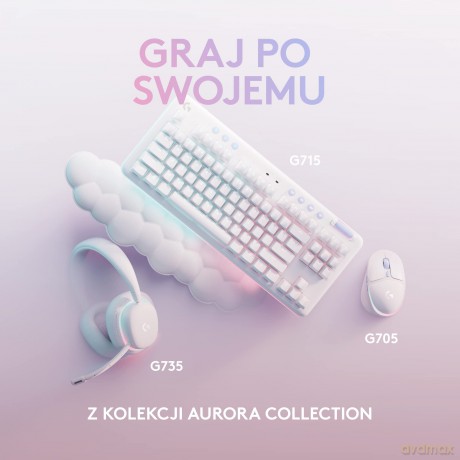 Myszka bezprzewodowa gamingowa G705 Off-White