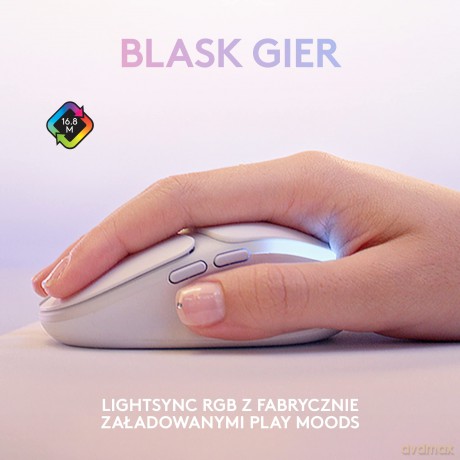 Myszka bezprzewodowa gamingowa G705 Off-White