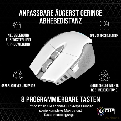 Myszka bezprzewodowa M65 Ultra biała RGB