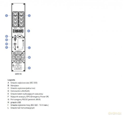 NETYS PR 2200VA/1800W AVR/LCD/USB/8XIEC/EPO Tower/Rack