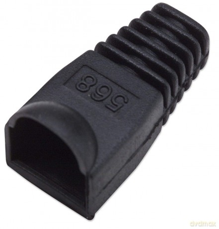 Osłonka na wtyk RJ45, opakowanie 10szt., czarna