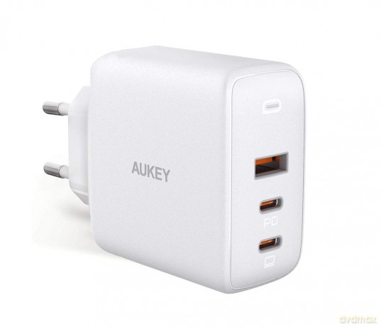 PA-B6S White Omnia Mix GaN ładowarka sieciowa 3xUSB (2xUSB C+1xUSB A) 90W